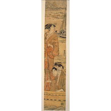 Torii Kiyonaga: Courtesan and Couple Fishing on Edo Bay - Legion of Honor