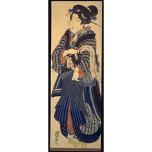 Keisai Eisen: Tea House Waitress with Cup Stand - Legion of Honor