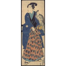 Japanese Print "Youth with Falcon" by Utagawa Kunisada, 歌川国貞 (Utagawa Kunisada)