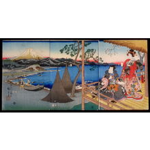 Utagawa Hiroshige: Prince Genji and a Companion at Tago Bay - Legion of Honor