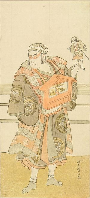 勝川春章: A full-length portrait of the actor Otani Hiroji III in the role of a puppeteer - 原書房