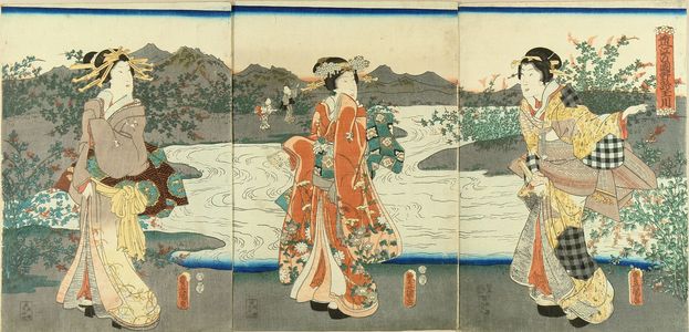 歌川国貞: Jewel River of Noji, Omi Province, from - 原書房