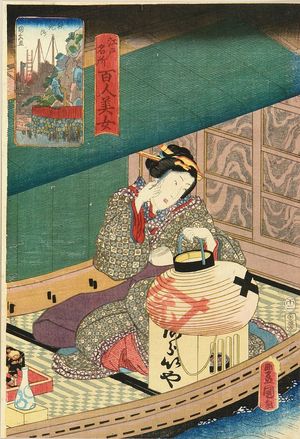 Utagawa Kunisada: Teppozu, from - Hara Shobō