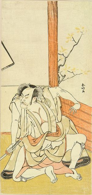 勝川春章: A full-length portrait of the actor Itani Hiroemon III, c.1772 - 原書房