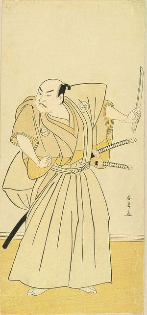 勝川春章: A full-length portrait of the actor Sakata Hangoro III, c.1789 - 原書房