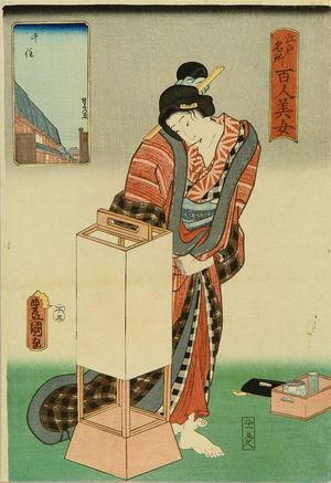 Japanese Print "Senju, from" by Utagawa Toyokuni (TOYOKUNI III)