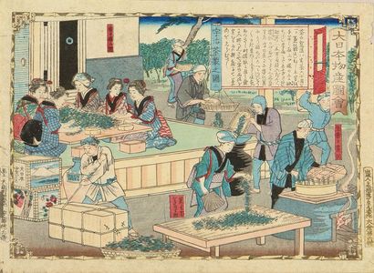 Utagawa Hiroshige III: Tea making, Yamashiro Province, from - Hara Shobō