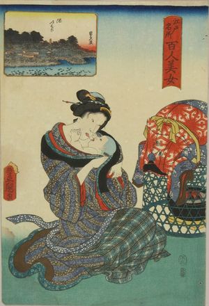 Utagawa Kunisada: Tameike, from - Hara Shobō