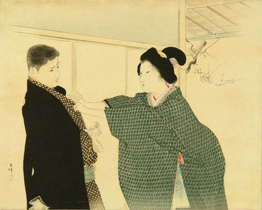 TSUTSUI TOSHIMINE: Frontispiece of a novel, 1900 - 原書房