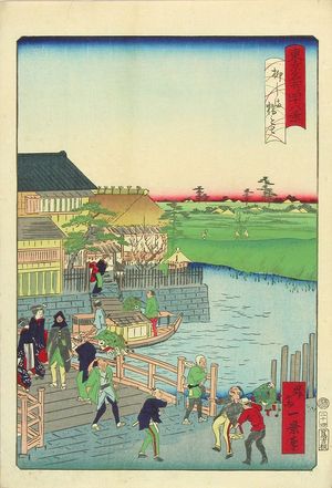Ikkei: By the bridge of Yanagishima, from - Hara Shobō