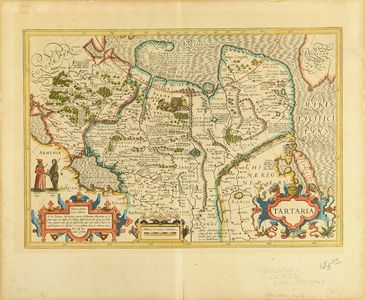 Mercator: Map of China, copperplate, hand-applied color, c.1623 - Hara Shobō