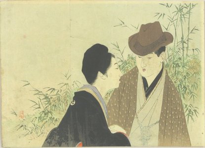 Takeuchi Keishu: A frontispiece of a novel, 1900 - Hara Shobō