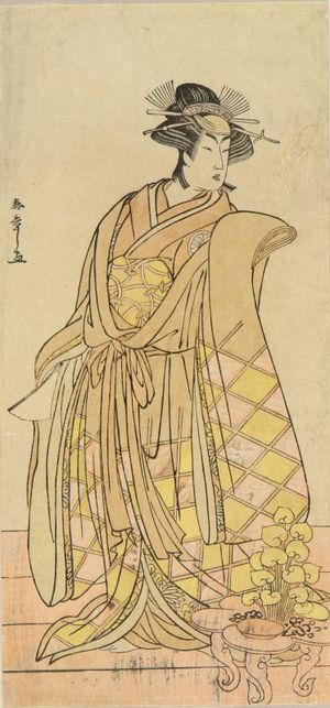 勝川春章: A full-length portrait of the actor Segawa Kikunojo, c.1782 - 原書房