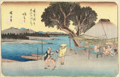 Utagawa Hiroshige: Shionata, from - Hara Shobō