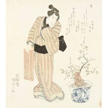 Japanischer Druck "A" von Utagawa Kunisada, 歌川国貞 (KUNISADA)