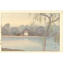 Yoshida Hiroshi: Ikenohata, titled in Japanese and in English, signed in pencil and in brush, with - Hara Shobō