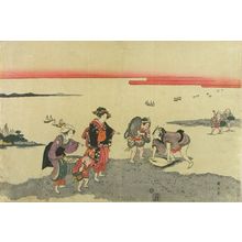 Kikugawa Eizan: Clam digging - Hara Shobō