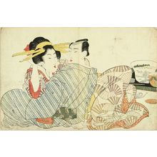 菊川英山: A reclining couple, c.1824 - 原書房