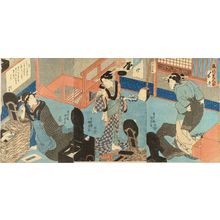 Japanese Print "Beauties in an interior, titled" by Utagawa Kunisada, 歌川国貞 (KUNISADA)