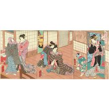 Japanischer Druck von Utagawa Kunisada II, 二代歌川国貞 (KUNISADA II)