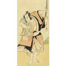 Katsukawa Shunsho: A fill-length portrait of the actor Ichikawa Monnosuke II, c.1777 - Hara Shobō