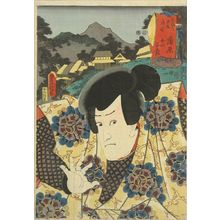 Utagawa Kunisada: Kambara, with a portrait of Kanae Tanigoro, from - Hara Shobō