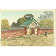 Oda Kazuma: The mausoleum at Shiba, published by Watanabe, 1930 - Hara Shobō