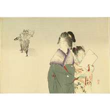 TSUTSUI TOSHIMINE: A frontispiece of a novel, 1907 - Hara Shobō