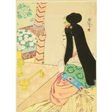 Tsukioka Kogyo: A frontispiece of a novel, 1908 - Hara Shobō