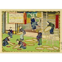 Utagawa Hiroshige III: Sericulture, Iwaki Province, from - Hara Shobō