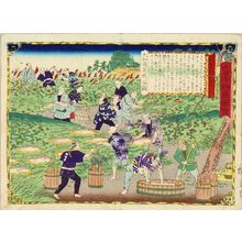Utagawa Hiroshige III: Digging arrowroot, Yamato Province, from - Hara Shobō