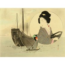 武内桂舟: Frontispiece of a novel, 1900 - 原書房