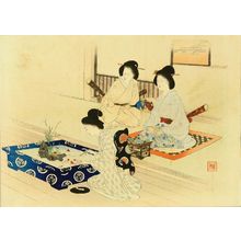 Tomioka Eisen: Frontispiece of a novel - Hara Shobō