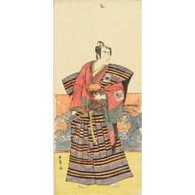Katsukawa Shunsho: A full-length portrait of the actor Ichikawa Monnosuke, c.1780 - Hara Shobō