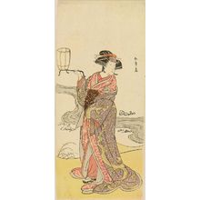 Japanese Print "A full-length portrait of the actor Nakamura Riko, c.1776" by Katsukawa Shunsho, 勝川春章 (SHUNSHO)