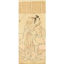 Japanese Print "A full-length portrait of the actor Ichikawa Monnosuke II, c.1781" by Katsukawa Shunsho, 勝川春章 (SHUNSHO)