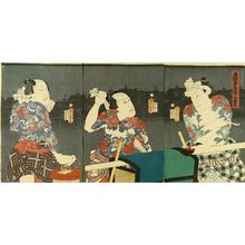 Japanese Print "Actors in the play" by Utagawa Toyokuni (TOYOKUNI III)