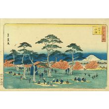 Utagawa Hiroshige: Asukayama, from - Hara Shobō