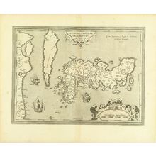 Ludoico Teisera: Map of Japan, copperplate, 1595 - 原書房