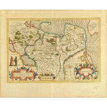 Mercator: Map of China, copperplate, hand-applied color, c.1623 - 原書房