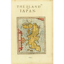 Unknown: Map of Japan, copperplate, hand-applied color, 1633 - Hara Shobō