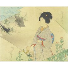 Mizuno Toshikata: A frontispiece of a novel - Hara Shobō