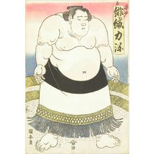 Utagawa Kuniyasu: Portrait of the sumo wrestler Hiodoshi Rikiya, c.1825 - Hara Shobō