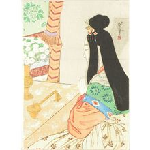 Tsukioka Kogyo: A frontispiece of a novel, 1908 - Hara Shobō