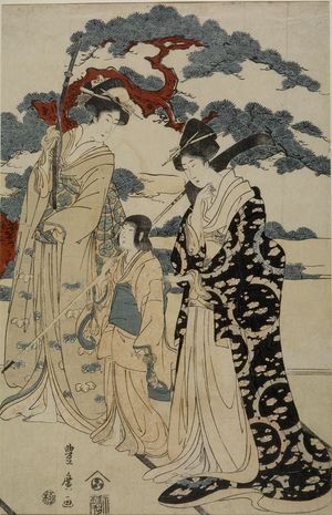 Utagawa Toyohiro: THREE FIGURES - Harvard Art Museum