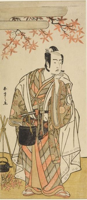 勝川春章: Actor Sawamura Sôjûrô 2nd, Edo period, circa 1760s - ハーバード大学