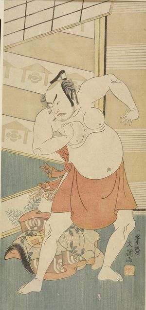 Ippitsusai Buncho: Actor ôtani Hiroji as Kudô Suketsune, Edo period, - Harvard Art Museum