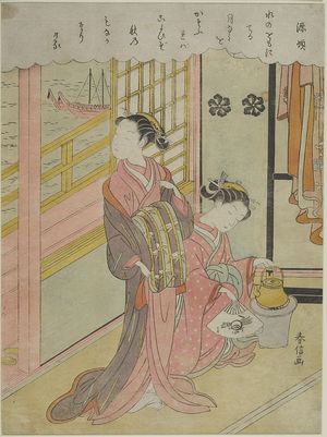Suzuki Harunobu: Looking at Edo Bay, Edo period, circa 1765-1770 - Harvard Art Museum