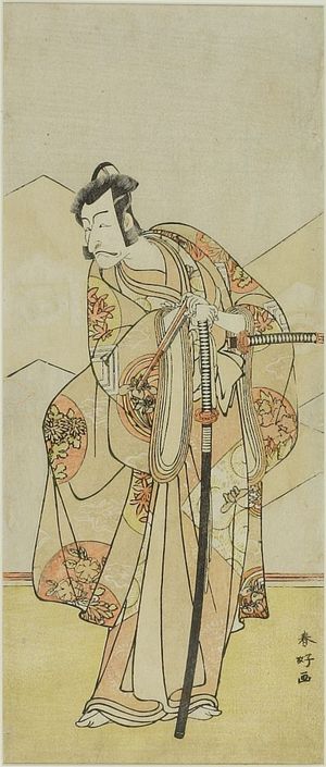 勝川春好: Actor Ichikawa Danjûrô 5th AS KUDO SUKETSUNE, Edo period, - ハーバード大学