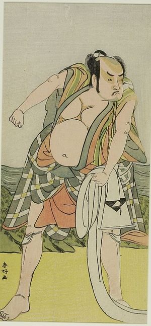 勝川春好: Actor Otani Hiroji 3rd AS A SERVANT, Edo period, - ハーバード大学